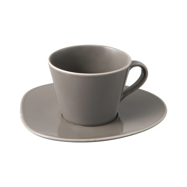 Pelēka porcelāna apakštasīte Villeroy & Boch Like Organic, 17,5 cm-image-2