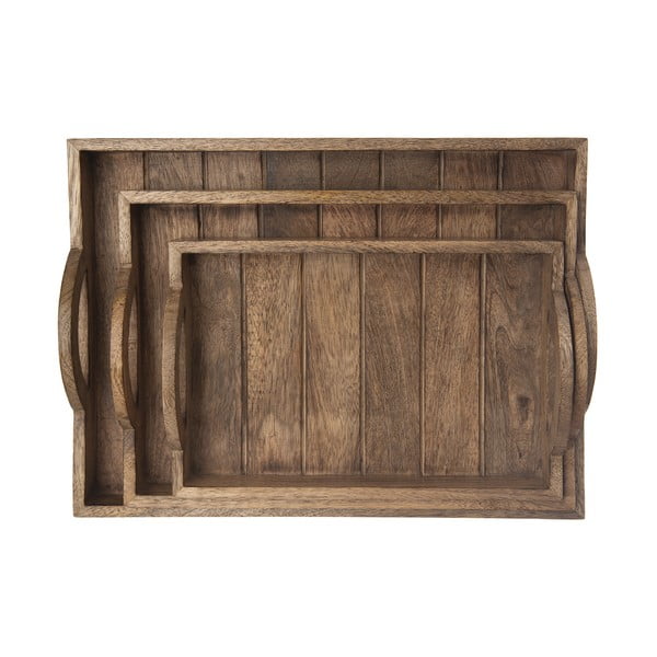 Koka servēšanas paplāte 30.5x40.5 cm Mango – Orion-image-4