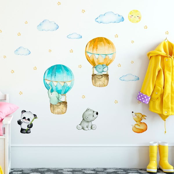 Bērnu sienas uzlīmes Ambiance Balloons and Stars-image-3