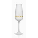 6 baltu šampanieša glāžu komplekts Crystalex Nordic Vintage, 190 ml
