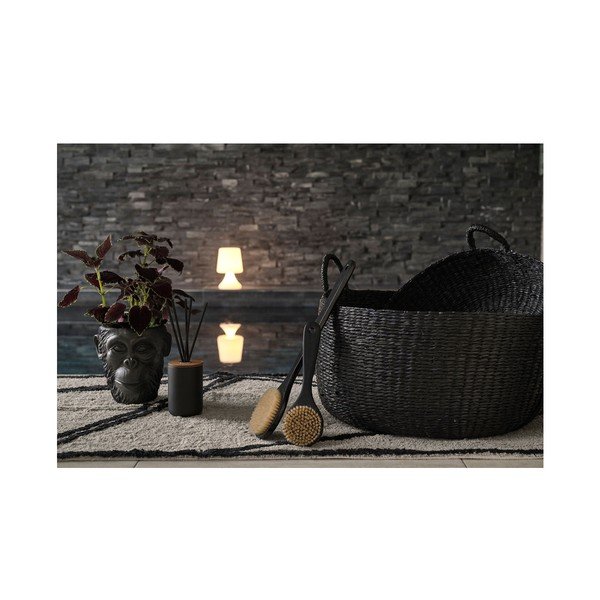 Melns betona puķu pods Villa Collection Calbe, augstums 22 cm-image-3