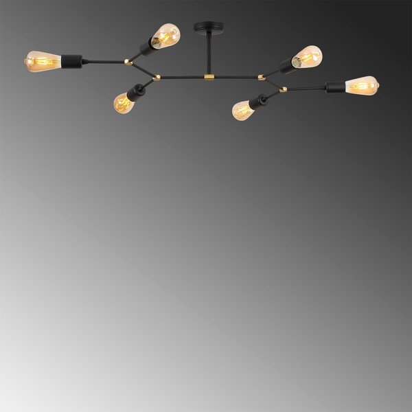 Melna griestu lampa 48x95 cm Sparrow – Opviq lights-image-3