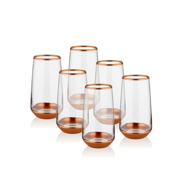 6 glāžu komplekts Mia Glam Bronze, 380 ml-image-1