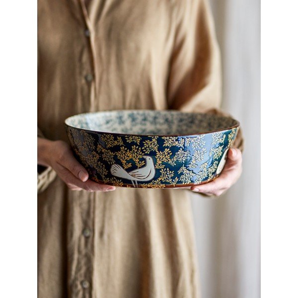 Zila keramikas bļoda ø 28 cm Hezha – Bloomingville-image-4