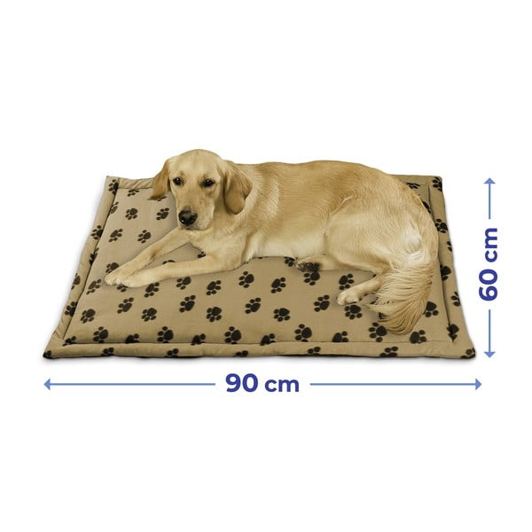 Gaiši brūna kokvilnas mājdzīvnieku gulta suņiem 60x90 cm – Maximex-image-2