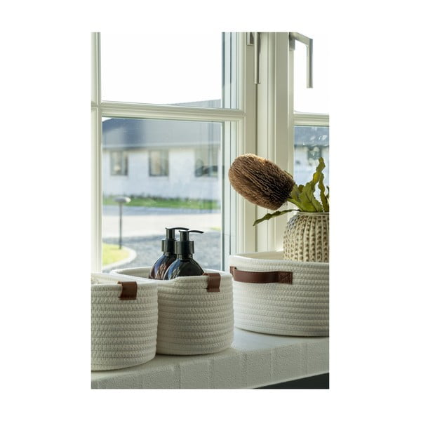 Vannas istabas tekstila uzglabāšanas grozi (3 gab.) 35x25x13 cm Jarana – House Nordic-image-2