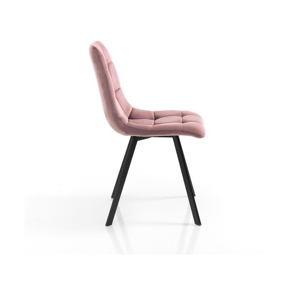 Rozā samta pusdienu krēsli (2 gab.) Toffee – Tomasucci-image-2