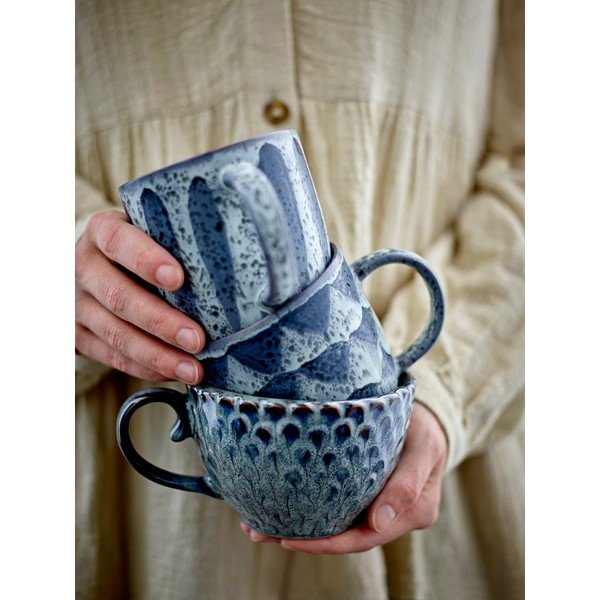 Pelēkas keramikas tasītes (4 gab.) 365 ml Katrina – Bloomingville-image-4