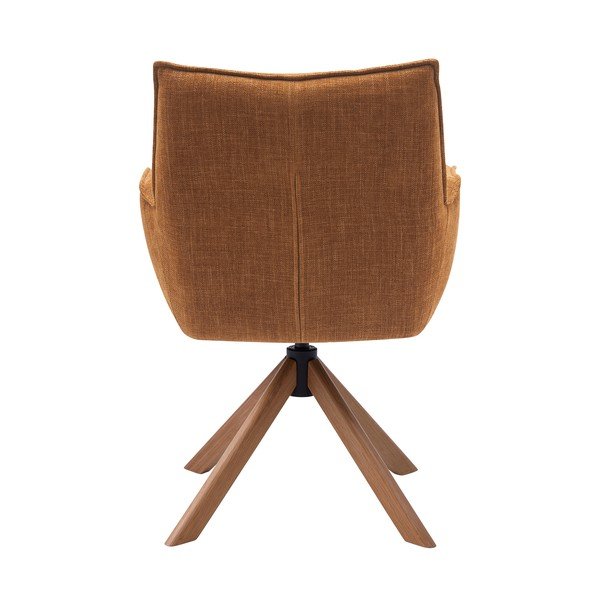 Oranži polsterēti ēdamistabas krēsli (2 gab.) Marilla – Unique Furniture-image-3