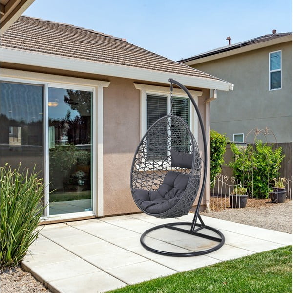 Melns dārza piekaramais krēsls Bonami Selection Costelo-image-1