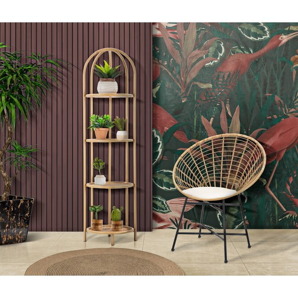 Metāla plaukts dabīgā tonī 40x150 cm Panama – Mauro Ferretti-image-1