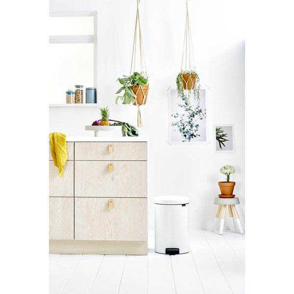 Balta tērauda atkritumu tvertne ar pedāli 20 l NewIcon – Brabantia-image-4