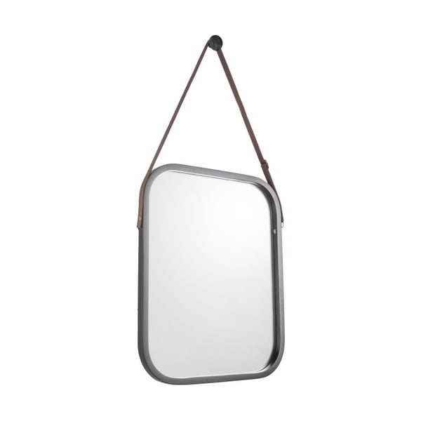 Sienas spogulis melnā rāmī PT LIVING Idylic, garums 40,5 cm