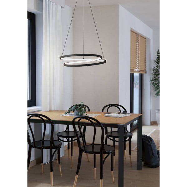 Melna LED piekaramā lampa ø 55 cm RUOTALE – EGLO-image-2