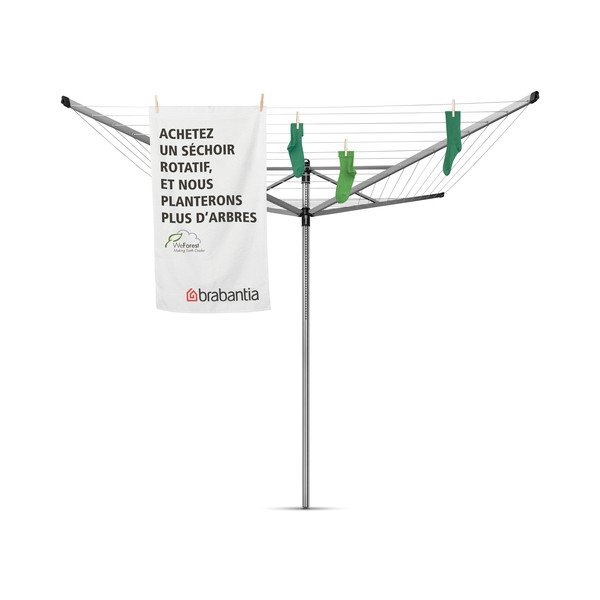 Sudraba krāsas dārza veļas žāvētājs 60 m Lift-O-Matic – Brabantia-image-4