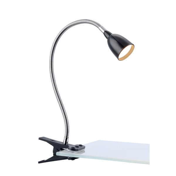 Melna LED galda lampa (augstums 40 cm) Tulip – Markslöjd