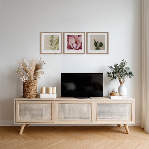 Drukātas gleznas (3 gab.) ar rāmi 30x30 cm Fresh – Styler-image-2