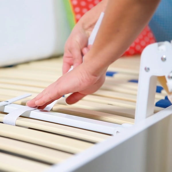 Balta/bēša gultas barjera 150 cm – Roba-image-3