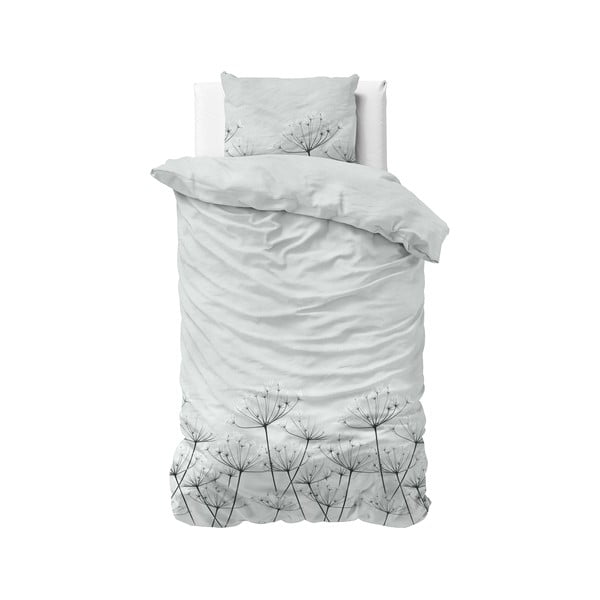 Pelēka flaneļa vienvietīga gultasveļa Dreamhouse Jaelyn, 140 x 220 cm