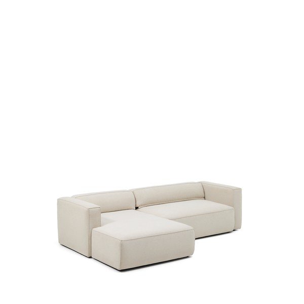 Bēšs salokāms stūra dīvāns no šenila auduma (ar kreiso stūri/ar zvilni) Marela – Kave Home-image-3