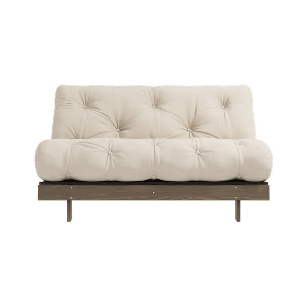 Bēšs/krēmkrāsas izvelkamais dīvāns 140 cm Roots – Karup Design