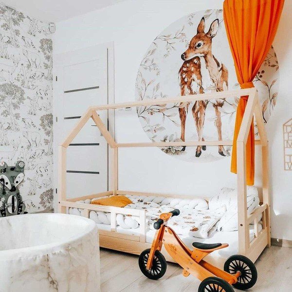 Bērnu sienas uzlīme Dekornik Deer in a Circle, ø 150 cm-image-2