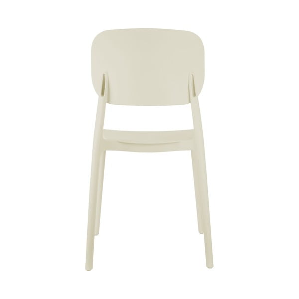 Krēmkrāsas plastmasas pusdienu krēsls Cheer – Leitmotiv-image-2