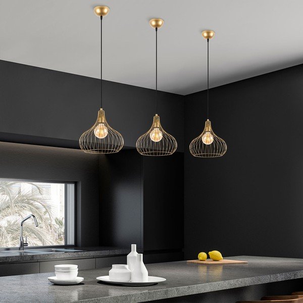 Piekaramā lampa ar metāla abažūru ø 22 cm Teldemia – Opviq lights-image-2