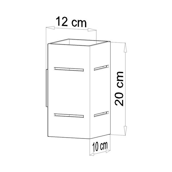 Pelēka sienas lampa Sollux Torre-image-2