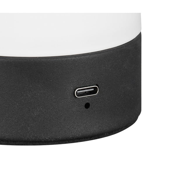 Matēti balta LED galda lampa ar stikla abažūru (augstums 18 cm) Dooley – Trio-image-3