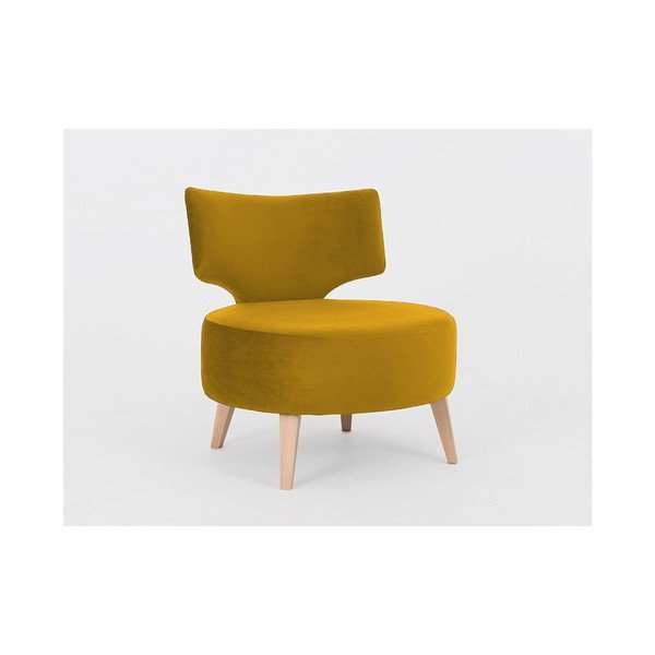 Sinepju dzeltena Custom Form Flippin krēsls-image-1