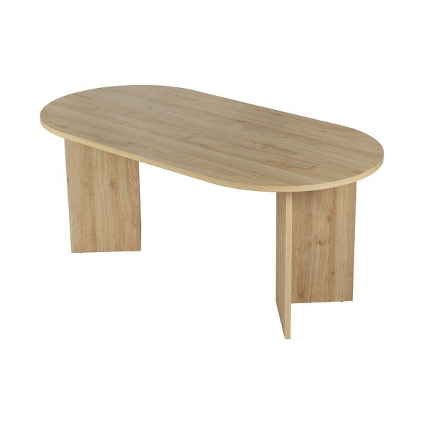 Ēdamgalds ar ozolkoka imitāciju 89,5x180 cm Sablin – Kalune Design-image-1