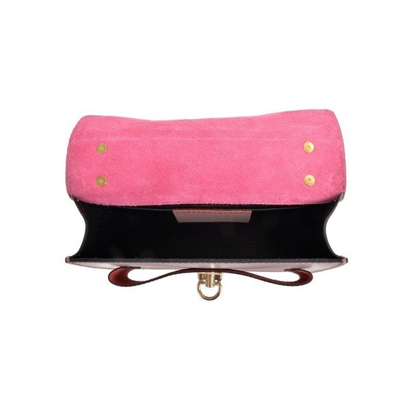 Rozā ādas rokassomiņa Roberta M Ferra Rosa-image-3