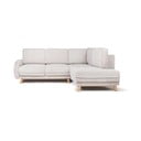 Bēšs velveta salokāms stūra dīvāns (ar labo stūri) Tori – Bonami Selection