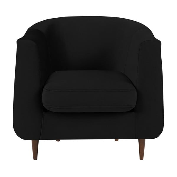 Melns samta krēsls Kooko Home Glam