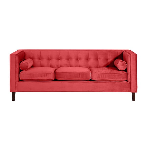 Sarkans dīvāns Max Winzer Jeronimo, 215 cm