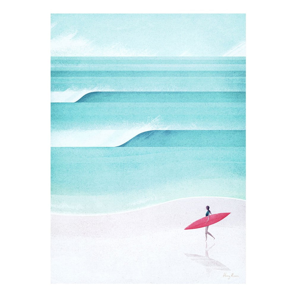 Plakāts 30x40 cm Surf Girl IV – Travelposter