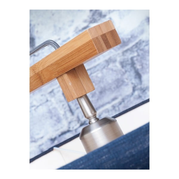 Stāvlampa ar baltu abažūru un bambusa struktūru Good&Mojo Himalaya-image-1