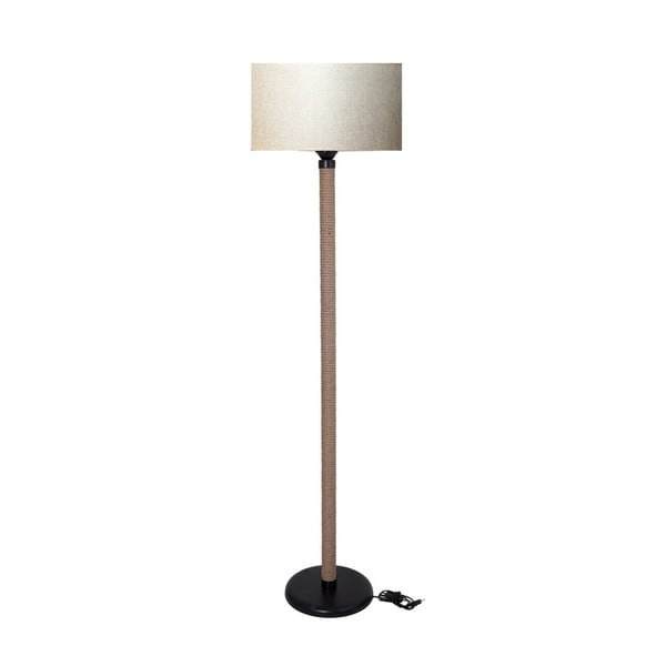 Brīvi stāvoša lampa ar gaiši krēmkrāsas toni Kate Louise Rope lamp