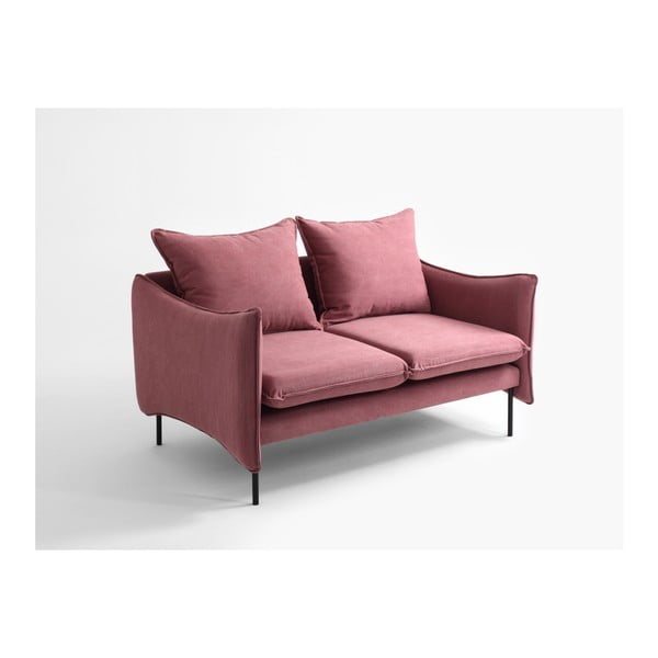 Rozā divvietīgs dīvāns Custom Form Heather