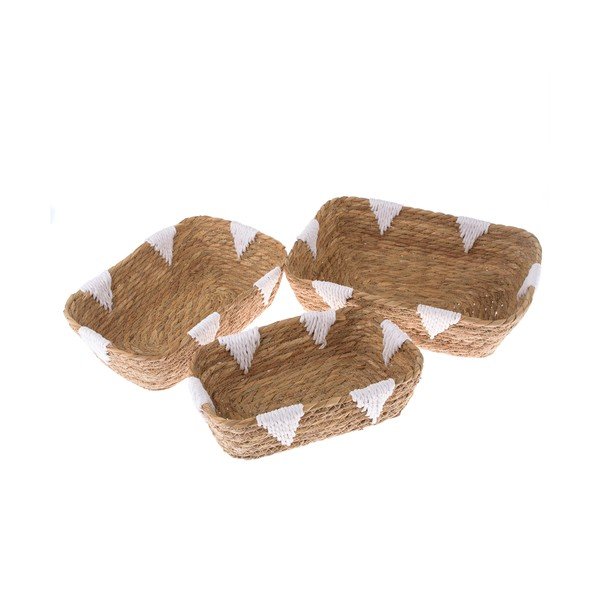Pīti uzglabāšanas grozi (3 gab.) ø 34x10 cm – Dakls