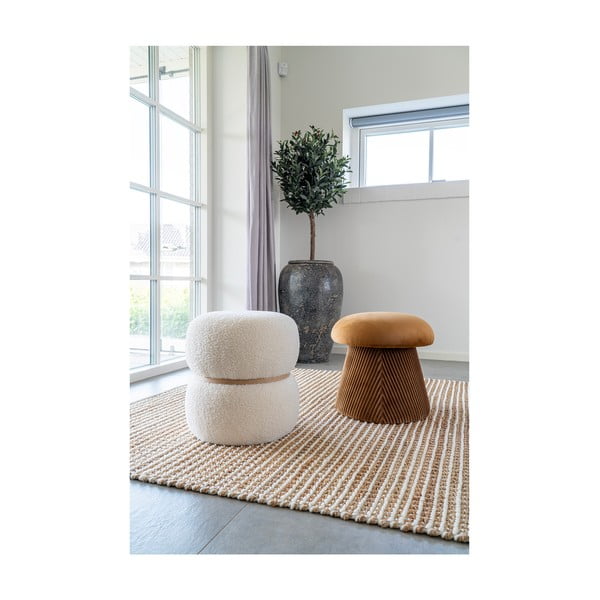 Okera dzeltens samta pufs Hampton – House Nordic-image-1