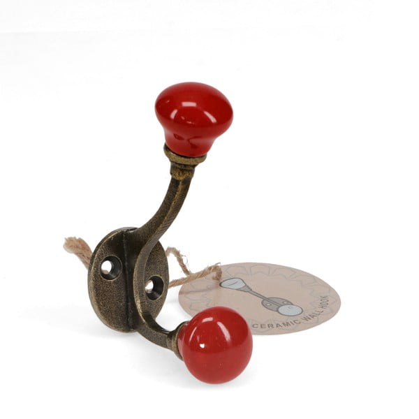 Sarkans metāla sienas pakaramais 3 cm – Rex London-image-2