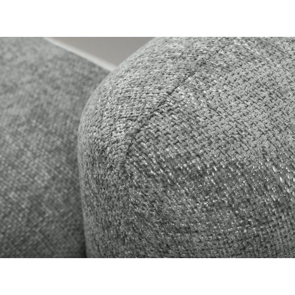 Pelēks salokāms stūra dīvāns no šenila auduma ar uzglabāšanas vietu (ar kreiso stūri/ar zvilni) Mele – Makamii-image-4