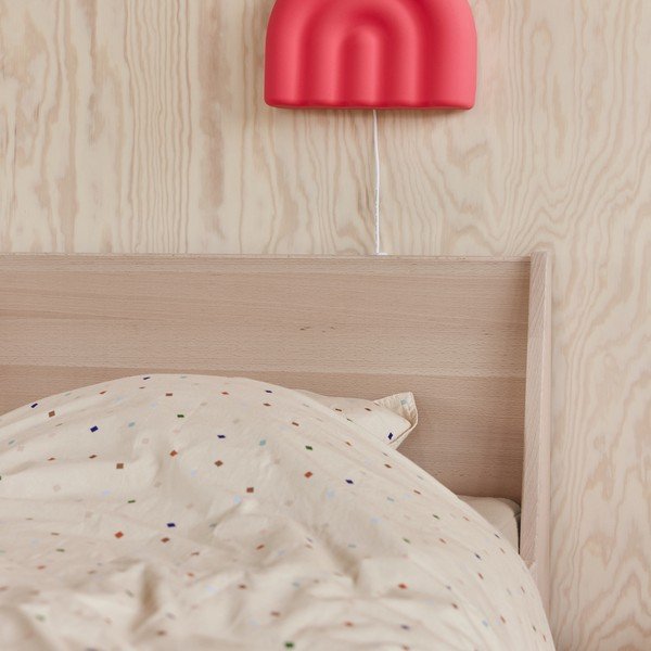 Krēmkrāsas kokvilnas bērnu gultas veļa bērnu gultiņai 70x100 cm Konfetti – OYOY Mini-image-1