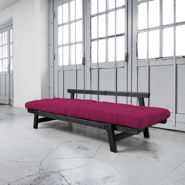 Dīvāns gulta Karup Step Black/Pink-image-2