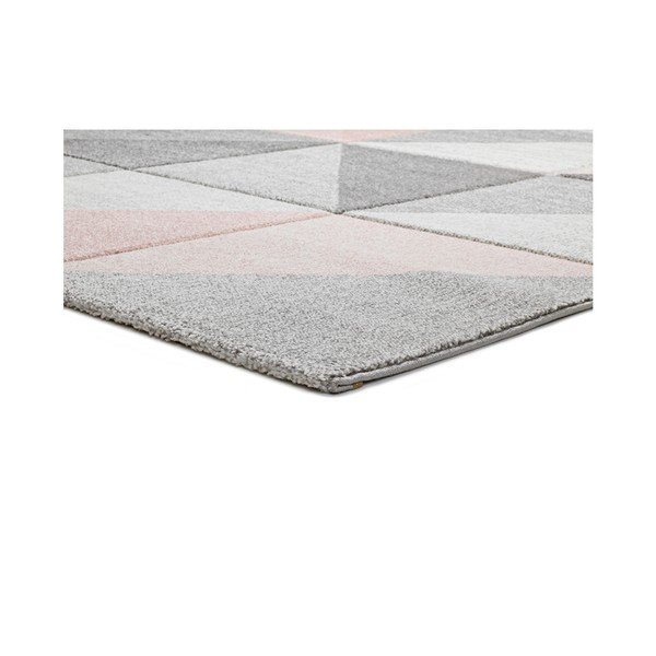 Rozā un pelēks paklājs Universal Retudo Naia, 140 x 200 cm-image-2