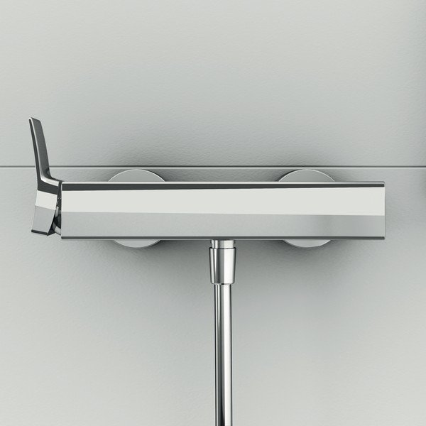 Spīdīgas sudraba krāsas jaucējkrāns dušai/sienas Conca – Ideal Standard-image-2