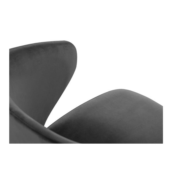 Tumši pelēks polsterēts ēdamistabas krēsls ar roku balstiem Nemesis – Windsor & Co Sofas-image-3