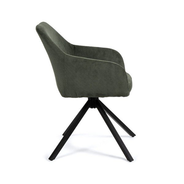 Zaļš polsterēts ēdamistabas krēsls Lunio – Bonami Essentials-image-3